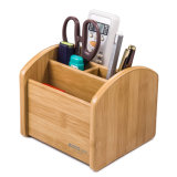 Multi-Functional Wooden Desk Organizer with Rotatable Base Plate C2029
