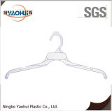 White Plastic Clothing Hanger with Plastic Hook for Disppay