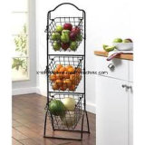 3 Tiers Vegetable Fruit Chrome Metal Storage Rack