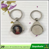 Round Figure Pattern Keychain and Can Be Rotated