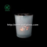 Color Double Wall Glass Candle Cup by SGS (6.5*7.5*8.8)