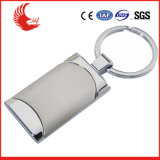 Custom Made Metal Ring Leather Metal Keychain for Promotion