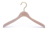 High Quality White Color Beech Wooden Coat Hanger for Clothes