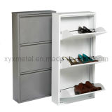 High-End Fashion Style 3-Drawer Metal Shoe Cabinet