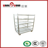 Standing Modular Wire Shelving with Wheel