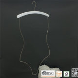 White Wooden Chrome Wire Swimwear Hanger for Bikini Wooden Clothes Hanger