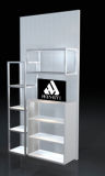 Slatwall with Metal Rack for The Retail Shop, Display Cabinet