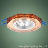 Colorful Decoration Glass Octagon Shape Recessed Ceiling Downlight Fixture