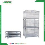 Wire Pallet Racks Stackable Metal Pallet Storage Cage