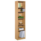 Modern 5 Adjustable Deep Shelves Bookshelf