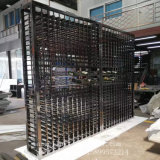 Foshan Factory 304 Stainless Steel Wine Display Rack with Black Mirror Finish