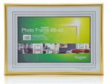 Wall Mounted Silver and Golden Color A4 Plastic Photo Frame