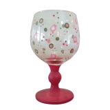Glass Handpainted Candle Holder (TS015-02)