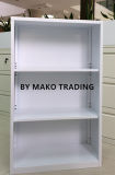 Environmentally White 2-Shelf Home Safety Steel Bookshelf