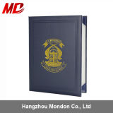 Book Style Leatherette Certificate Holder with PVC Protector