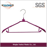 New Style Soaked-Plastics Cloth Hanger with Metal Hook