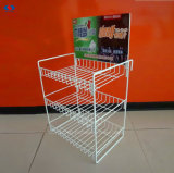 Metal Wire Chewing Gum Display Rack for Supermarket Counter