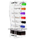 Wall Mounted Clear Acrylic Curved Design Dry Erase Marker & Eraser Holder