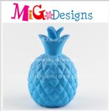 Blue Ceramic Decoration Pineapple Shaped Money Bank