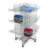 4 Sides Store Display Stand/Display Rack for Clothes Promotion