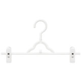 Plastic Pants Hanger with Clips (pH1403C-wh)