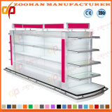 Double Sides Cosmetic Supermarket Shelf with Light Box (ZHs637)