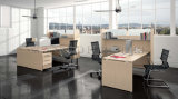 Face-to-Face with Desktop Divider Office Worsktation with Side Bookshelf (SZ-WS503)