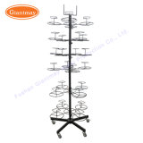 Rotating Wrought Iron Retail Store Floor Standing Wire Display Hat Rack