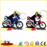 Motorbike Shape PVC Key Chain for Promotion Gift