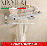 Chrome Plate Bathroom Accessories Solid Brass Towel Rack with Bar