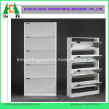 White Color 5big Drawers Mirrored Shoe Cabinet
