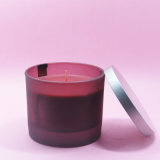 Wholesale New Design Scented Glass Jar Candle with Lid