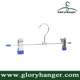 Metal Skirt Hanger with Clips (GLMH05)