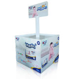 Supermarket Pop Cardboard Display, Standing Display Shelf, Point of Purchase Display for Baby Goods