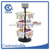 Counter Top Metal Wire Rotating 12 Pockets Greeting Card Display Rack