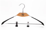New Stlye Slim Metal Hanger for Pants with Clips