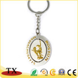 Metal Keyring Quality Coin Key Chain with Gold Embossed Logo