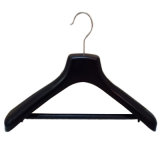 High End Black Gloss Plastic Wide Shoulder Coat Display Hangers