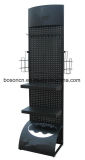 Custom Free Standing Metal Pegboard Hand Power Tool Holder Display Stand Rack for Store