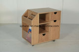 Moveable Low Height Cabinet with Castors for Domitory