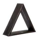Creative Promotion Gift Brown Triangular Wood Wall Shelf