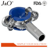 Sanitary Stainless Steel Pipe Support Pipe Holder with Blue Insert