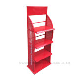Red Customized New Design Metal Pegboard Display Stand Lubricating Oil Display Rack