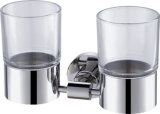 Round Base Clear Glass Double Tumbler (06-1201)