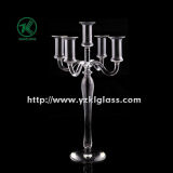 Glass Candle Holder for Home Decoration with 5 Posts