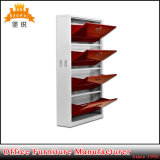 Knock Down Structure Shoe Storage Cabinet 4 Layer Metal Shoe Rack