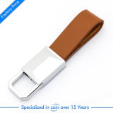 Promotion PU Brown Leather Key Chain Promotion Custom Attachment Airplane Alarm