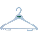 Hotel Plastic White Laundry Hanger for Staff