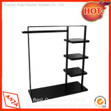 Metal Retail Clothes Display Rack with Holder