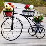 2017 New Indoor and Outdoor Bicycle Flower Plant Stand